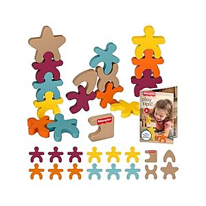 16-Piece Fisher-Price Wood Montessori Stacking Shapes Toy $7.99 + Free Shipping w/ Prime or $6 Fee per Order