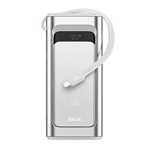 10000mAh TALIX 100W Portable Charger Power Bank w/ Built-In USB-C Cable $17.29 + Free Shipping w/ Prime or on $35+