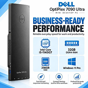 Refurb: Dell OptiPlex 7090 Desktop PC: i5-1145G7, 32GB RAM, 256GB SSD, Win 11 Pro $238.99