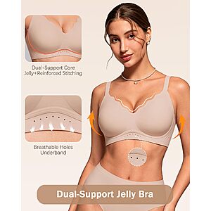 HORISUN Jelly Bras for Women No Underwire $11.99 AC