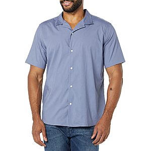 $2.70 to $5.95 Amazon Essentials Men's Cotton Button-Down Short Sleeve Shirt (XS, L and XL only)
