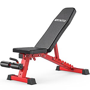 Adjustable 1000LBS Foldable Pro Heavy-Duty Workout Bench, 8-Position Multifunctional Weight Bench $104.99