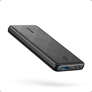 Anker Power Bank, 10,000mAh Portable Charger, PowerIQ USB-C Battery Pack $20.89