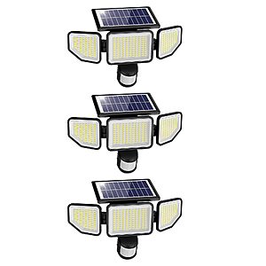Amazon - Onforu 4500LM 3-Head Solar Security Lights 3-Pack $24.19 w/ Code + Prime Discount