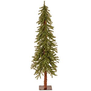 National Tree Company 5ft Unlit Hickory Cedar Artificial Christmas Tree | 371 Tips, Metal Plate Base, Green $48.98
