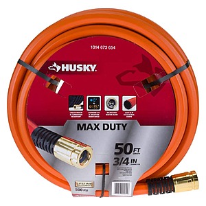 YMMV - Husky 3/4 in. Dia x 50 ft. Max Duty Contractor Hose - $24.99