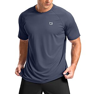 G Gradual Men's Athletic Workout T-Shirts Moisture Wicking Running Shirts Quick Dry, Cooling, 4-Way Stretch, UPF 50+ Short Sleeve Crewneck Performance Tee $9.99