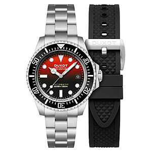 Duxot Atlantica 44mm Automatic Deep Dive Limited Edition Orange/Stainless Steel $299 + $9.82 Shipping