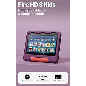 $64.99* | 32GB Amazon Fire HD 8" Kids Tablet (2024 Release) at Amazon