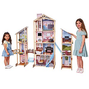 KidKraft 5-Ft Magnolia Mansion Dollhouse (71-Pc) $119.99