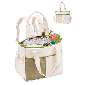 26L 24-Can Odoland 2-in-1 Dry & Wet Insulated Soft Cooler Bag (White) $9.29 + Free Shipping w/ Prime or on $35+