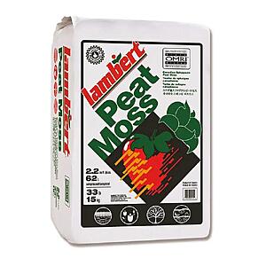 Lambert Sphagnum Peat Moss 2.2 CU FT compressed bale *IN STORE ONLY* $2.91