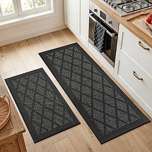 COSY HOMEER 2 PCS Non Slip Washable Kitchen Rug Set (20"x32" + 20"x48", Various Colors) $20 + Free Shipping w/ Prime or over $35+