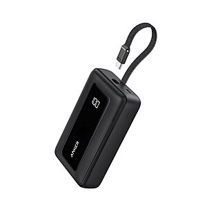 Anker Zolo Power Bank,20,000mAh 30W Portable Charger with Built-in USB-C | High-Speed Charging for iPhone 17 / 16 / 15 Series, Galaxy, various colors $35.99