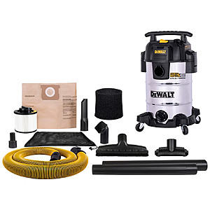 Sale starts tomorrow: DeWalt 8-Gallon 4 HP Stealthsonic Quiet Stainless Steel Wet Dry Vacuum $69.99