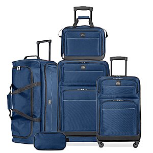 5-Piece Skyway Tideland Softside Spinner Luggage Set (Black, Blue) $157.00 + Free Shipping w/ Walmart+ or on $35+