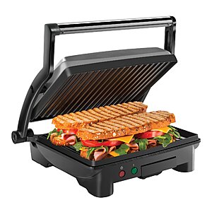 Chefman Panini Press Grill and Gourmet Sandwich Maker Non-Stick Coated Plates $39.98