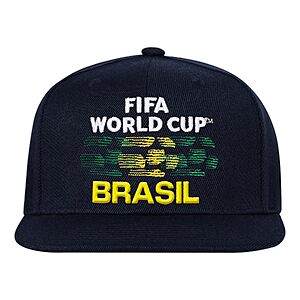 Outerstuff Unisex Adult Brazil FIFA World Cup 2026 Flatbrim Snapback Cap $10.09 + Free Shipping w/ Prime or on $35+