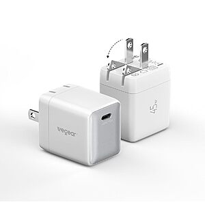 2-Pack Wegear 45W GaN USB-C Nano Charger Block (White or Black) $12.49 + Free Shipping w/ Prime or on $35+