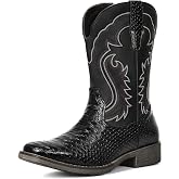 $32ac FS AMAZON Bruno Marc Cowboy Boots for Men Square Toe Western Boots size 6-15
