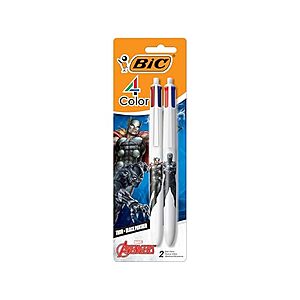2-Pack BIC 4-Color Marvel Avengers Retractable Ballpoint Pens $1.99 + Free Shipping w/ Prime or $6 Fee per Order