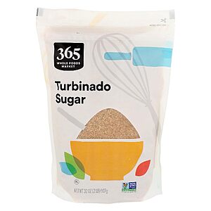 32-Oz 365 by Whole Foods Market Turbinado Sugar $3.03 w/ S&S + Free Shipping w/ Prime or on $35+