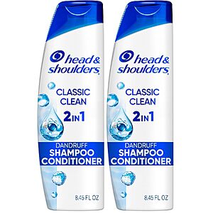 2-Pack 8.45-Oz Head & Shoulders Classic Clean 2-in-1 Anti-Dandruff Shampoo & Conditioner $6.91 ($3.46 Each) w/ S&S + Free Shipping w/ Prime or on $35+