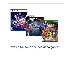 Save up to 25% on select video games Bestbuy.com