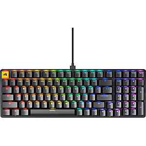 Glorious - GMMK 2 Prebuilt 96% Full Size Wired Mechanical Linear Switch Gaming Keyboard with Hotswappable Switches - Black $59.99 Bestbuy.com