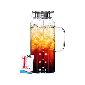 $8.79 | VA1KENE 68oz Borosilicate Glass Pitcher at Woot!