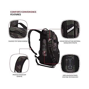 16L SWISSGEAR City Pack 18" Slim Backpack (Camo/Green) $33.99 + Free Shipping