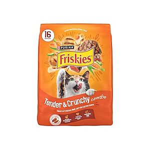 $7.99 | 16-lb Purina Friskies Dry Cat Food (Tender & Crunchy Combo) at Woot!