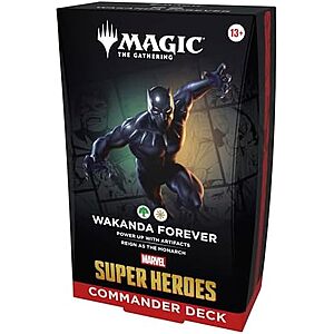 $44.99* | Magic: The Gathering: Marvel Super Heroes Wakanda Forever Commander Deck at Amazon