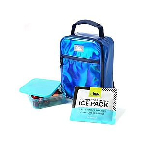 $5.59: Arctic Zone Chrome Lunch Box Combo with 210g Ice Pack and Sandwich Container, Midnight at Woot!