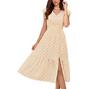 GRACE KARIN Womens Summer Wedding Guest Dresses Boho Beach Midi Sundress $11.49