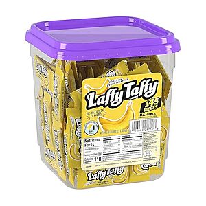 [NEW, SnS] $10.33 | Laffy Taffy Candy Jar, Banana, 145 Count at Amazon