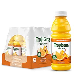 [SnS, AC] $11.49 | 12-Pack 15.2-Oz Tropicana 100% Orange Blend From Concentrate at Amazon (95.8￠ each)