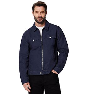 Amazon Essentials Men's Cotton Canvas Zip-Front Trucker Jacket (Navy, Large) $5.03 + Free Shipping w/ Prime or on $35+