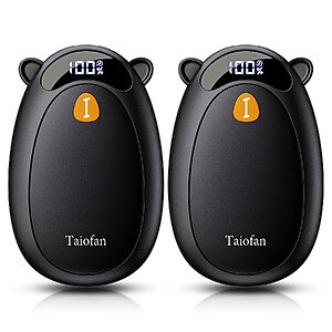 2-Count Taiofan Magnetic Rechargeable Hand Warmers w/ LED Display & 4 Heat Settings $6.99 + Free Shipping w/ Prime or on $35+