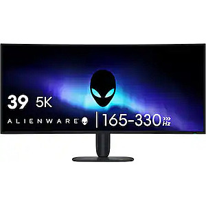 39” Alienware AW3926QW 5K OLED 330Hz FreeSync Premium Pro and G-SYNC Compatible Curved Gaming Monitor $999.99