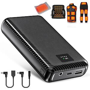 MOSILA 30000mAh 7.4V/5V Heated Vest Battery Pack $17.99 + Free Shipping