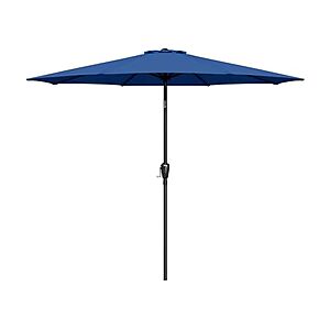$16: Simple Deluxe 7.5' Patio Umbrella (Blue) at Woot!