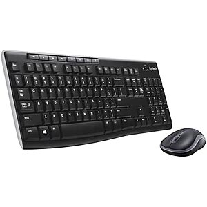 $15.99* | Logitech MK270 Full-Size Wireless Keyboard & Mouse Combo at Amazon