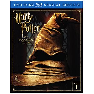 Harry Potter and Sorcerer's Stone (Special Edition/2 Disc/BD) + more $8.99