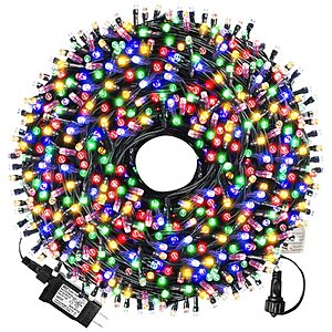 105' XTF2015 300 LED Multicolor Christmas String Lights w/ 8 Modes $8.49 + Free Shipping w/ Prime or on $35+