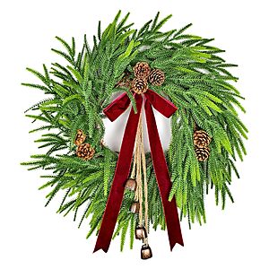 Amazon - 28-Inch Norfolk Pine Christmas Wreath $27.59 w/ Code