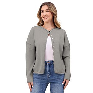 IPMQ Women's Lightweight Knit Button Cardigan Sweater (various) $9.99 + Free Shipping w/ Prime or on $35+