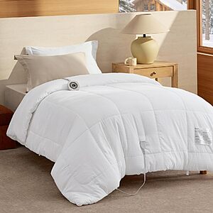 [Prime] Bedsure HeatX Heated Comforter Duvet Insert (White): Full $56, Queen $63, King $77 + Free Shipping $55.99