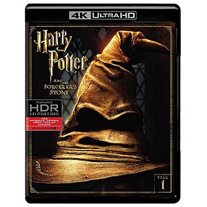 Harry Potter and the Sorcerer's Stone (4K Ultra HD + Blu-ray) $14.99 Walmart.com