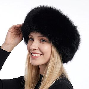 Ymomode Women's Faux Fur Winter Headband Ear Warmer (Black) $6.99 + Free Shipping w/ Prime or on $35+